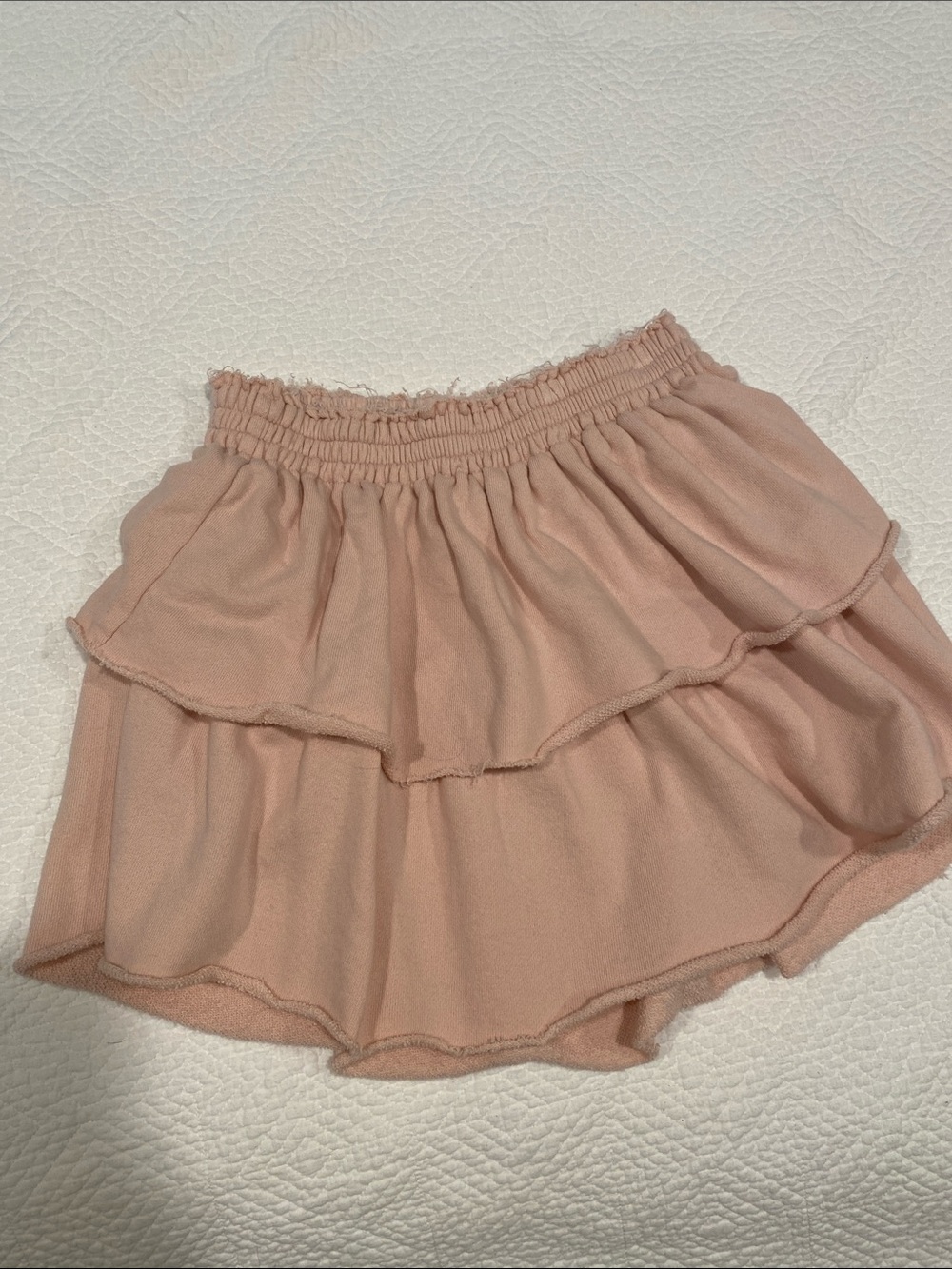 aerie Blush Tiered Skater Skirt